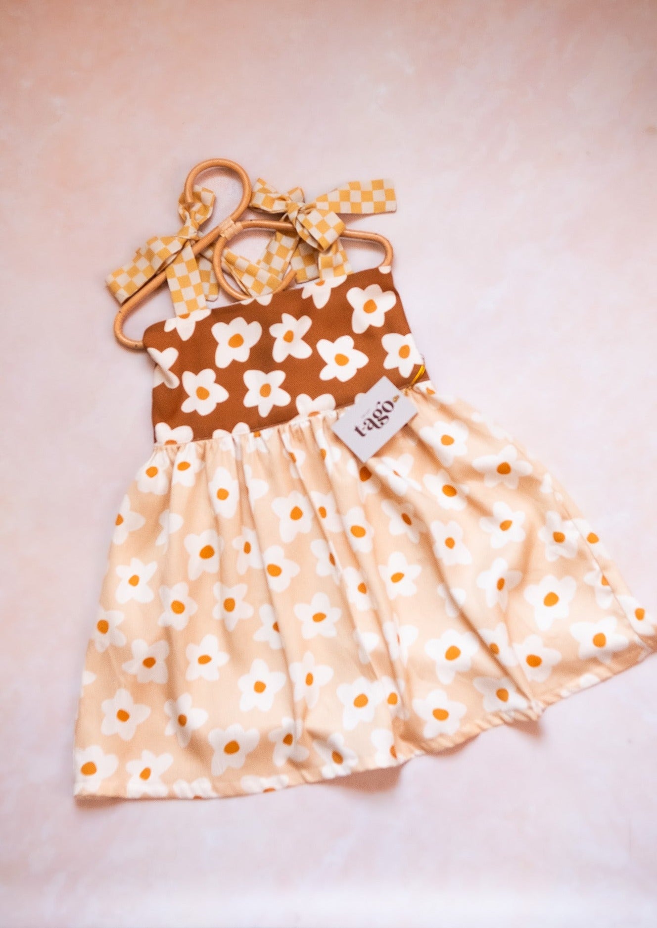 Color Block Retro Flower Dress (pre-order)