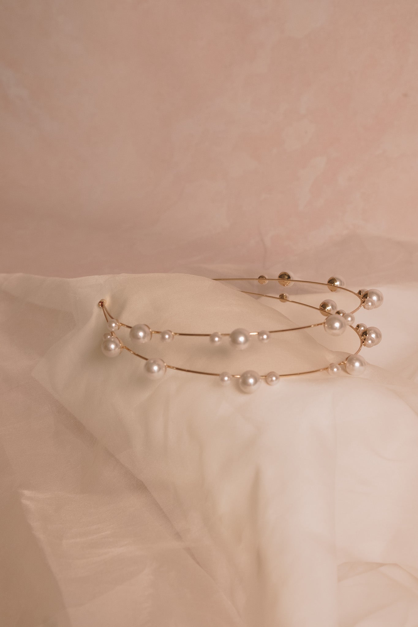 Simple Pearls Doble Headband