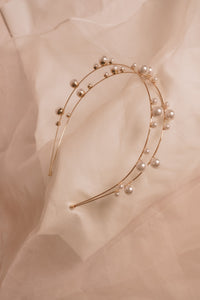 Simple Pearls Doble Headband