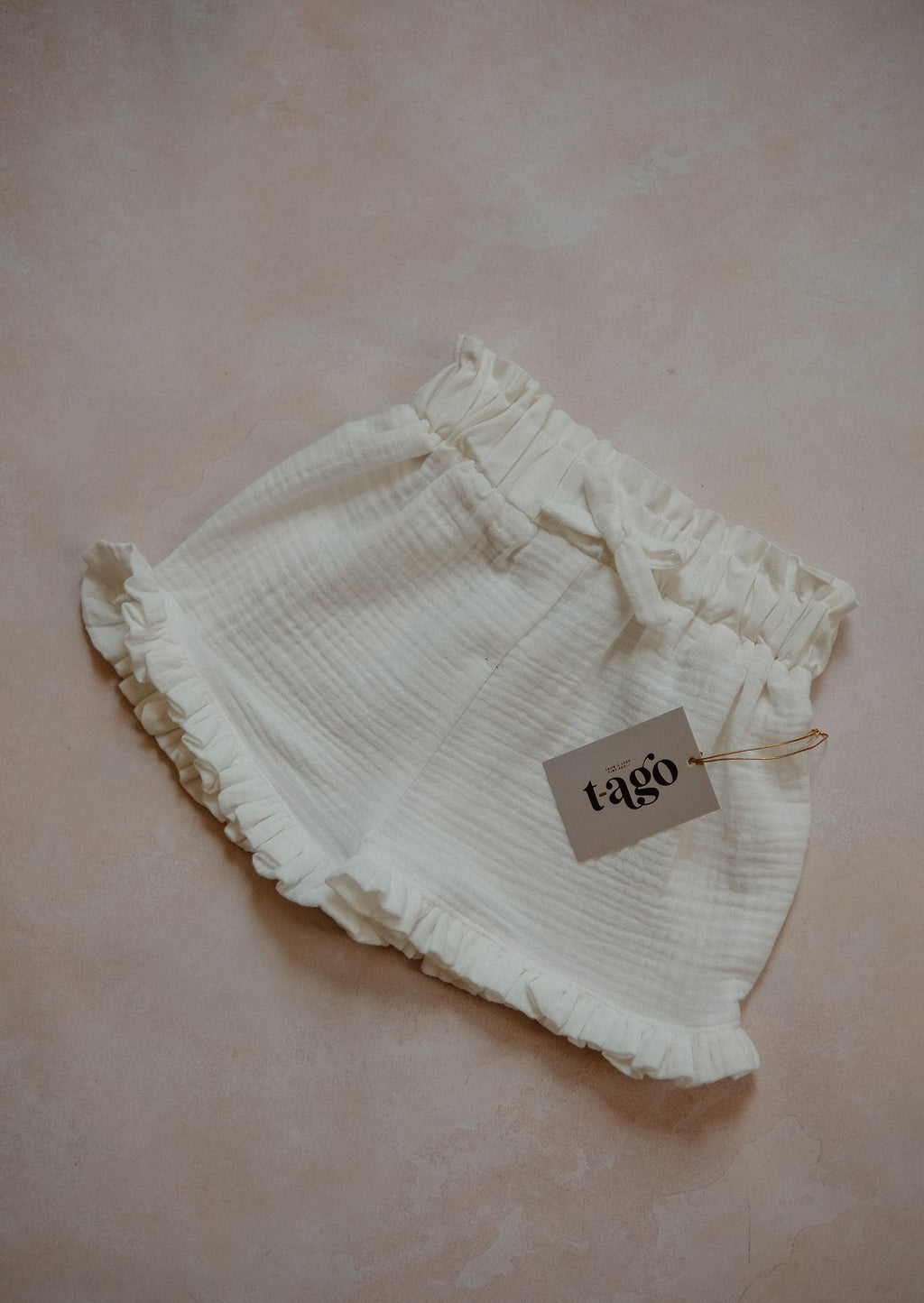 White Ruffle Shorts (Pre Order)